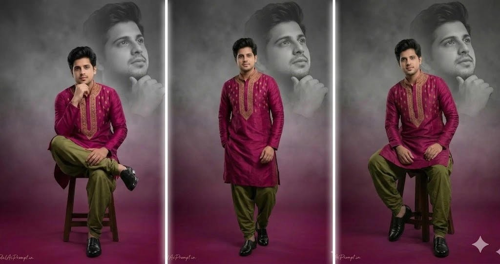 Studio Portrait Gemini Prompts for Image Editing for Men